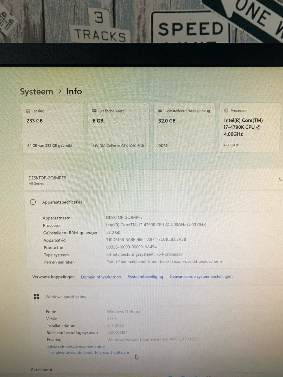 Sharkoon I7 4790K/32gb/Gtx1060