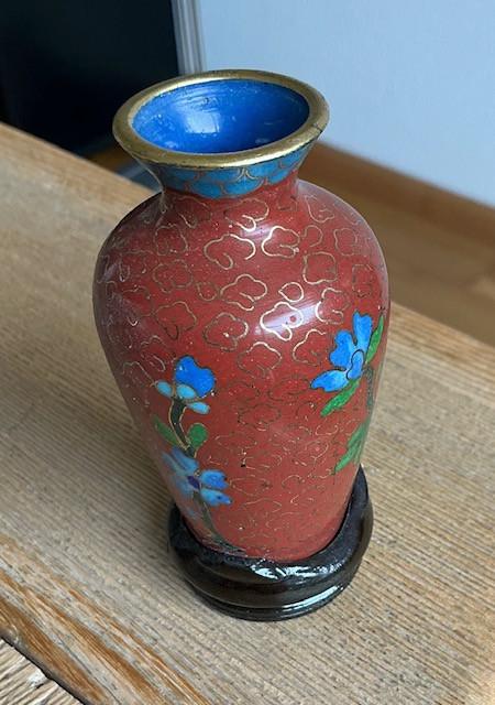 Chinees cloisonné vaasje