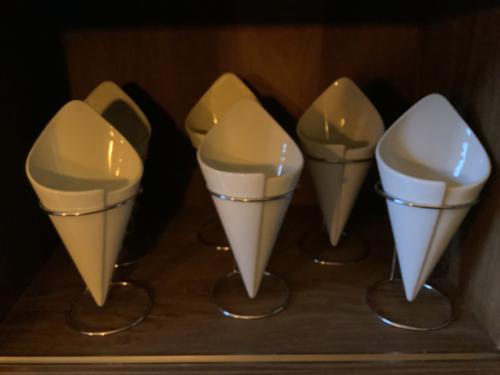 Servies frietzak met houder