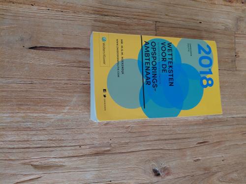 Wetteksten voor de opsporings ambtenaar