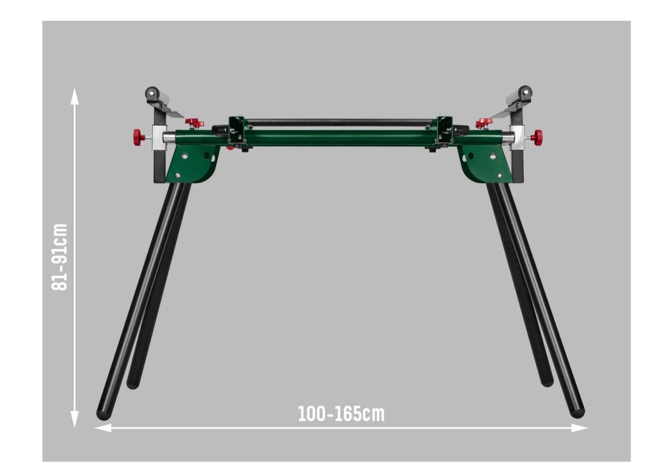 Universeel machineonderstel o.a. voor afkortzaag