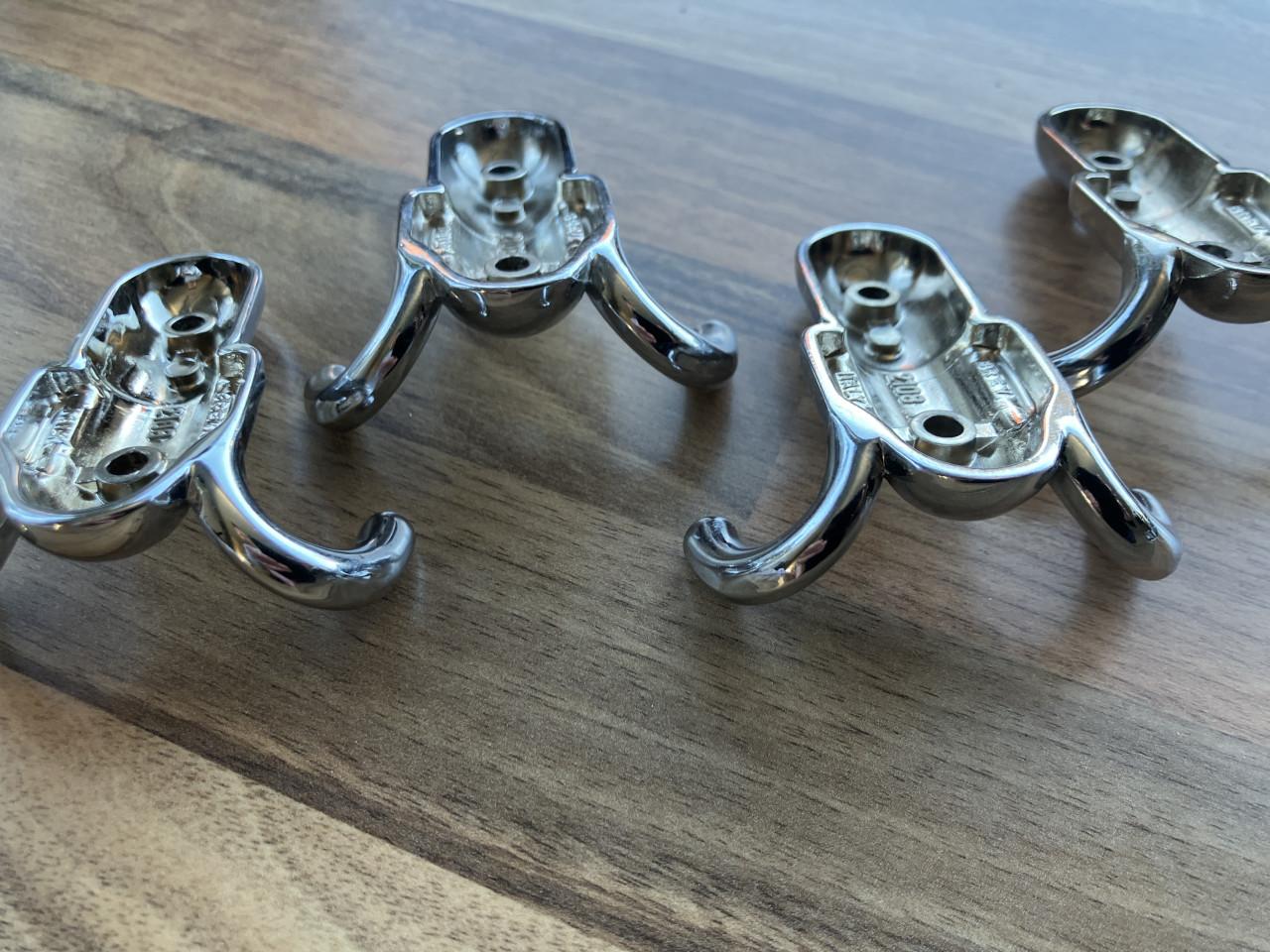 Vintage kleine kapstokhaken 4st