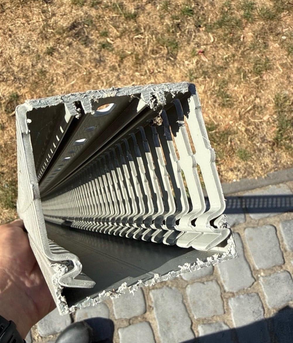 Hager kabelgoot 6 x 6 x 115 cm