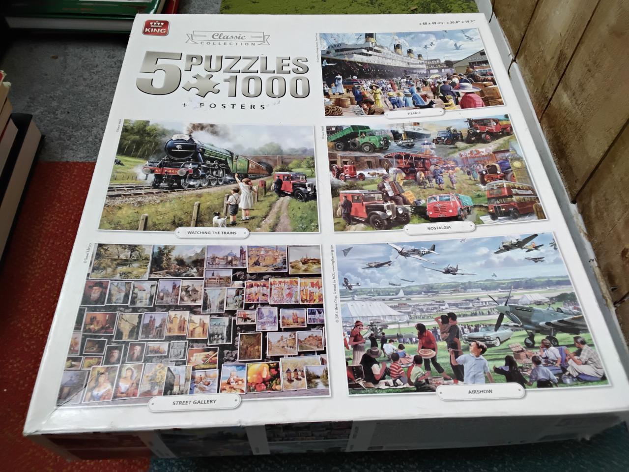 Nostalgische legpuzzels ( 5 in 1 doos)