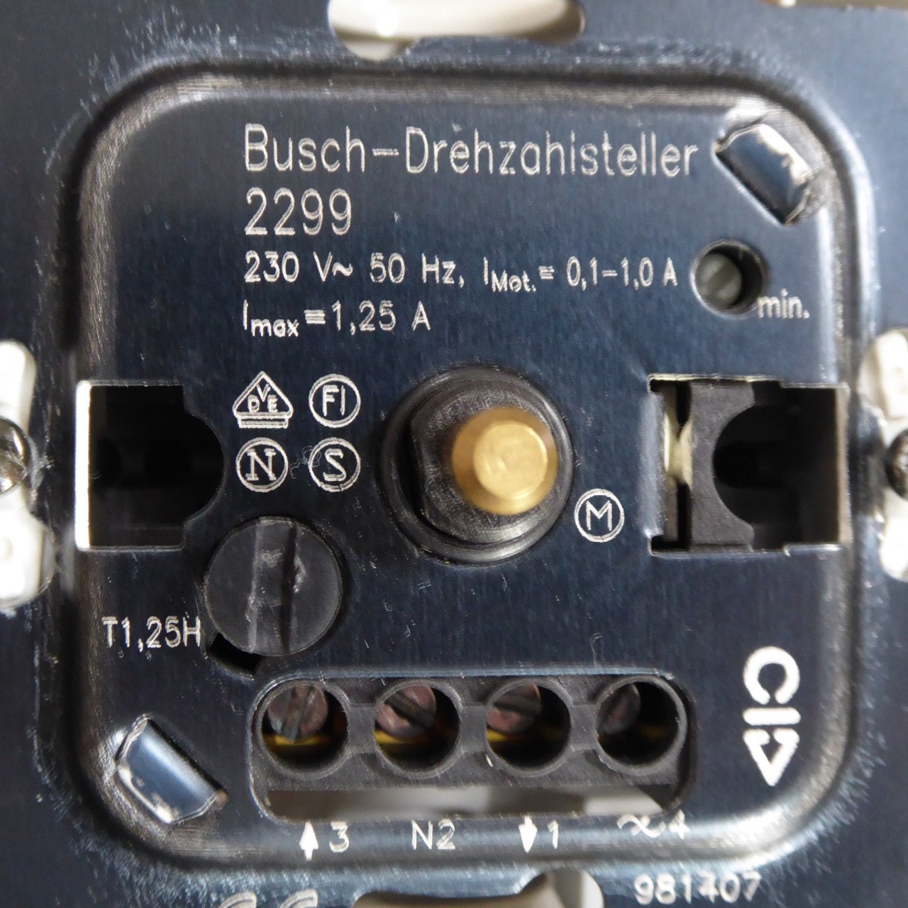 Busch toerentalregelaar 2299