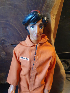 Hasbro..originele vintage Action Man GI Joe doll met accessoires...