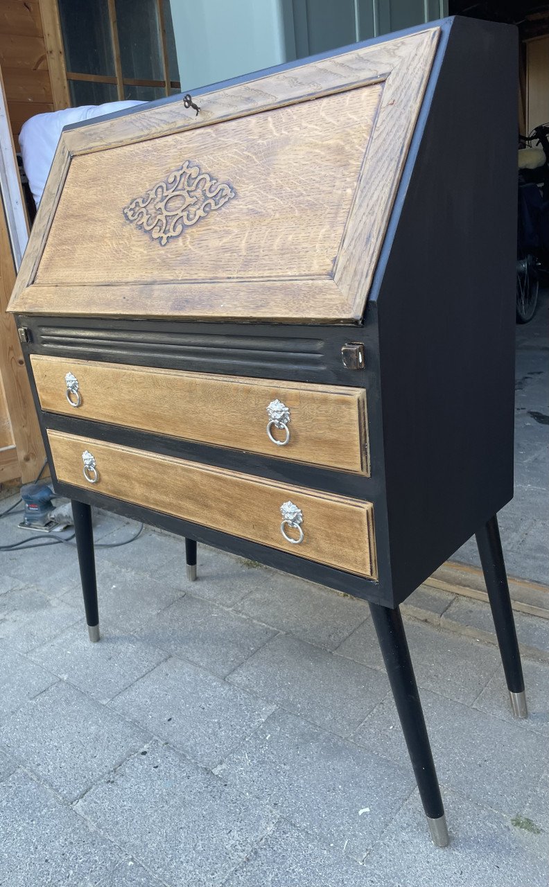Unieke vintage secretaire