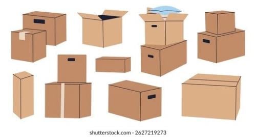 20 verhuisdozen, diverse soorten en maten.