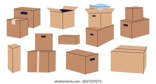 20 verhuisdozen, diverse soorten en maten.