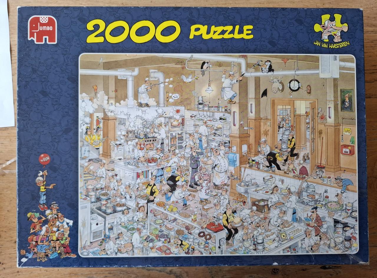 Legpuzzel Jan van Haasteren, De keuken. 2.000 st., compleet, gecontroleerd!