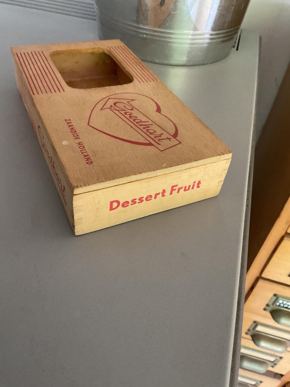 Houten doosje Goedhart suikerwerken