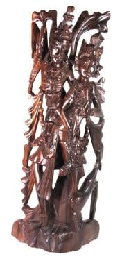 Houten Balinees Beeld ( handgesneden )