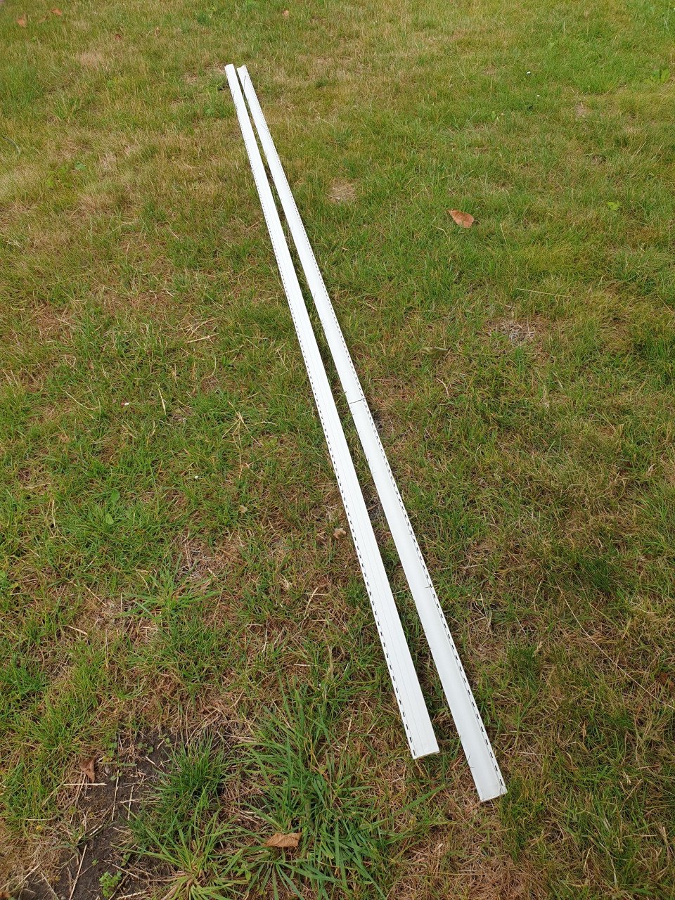 2 rolluik lamellen +/- 3.5m zuiver wit gratis