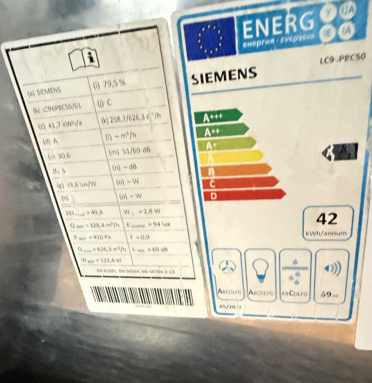 Siemens afzuigkap 90 CM LC96PBC50