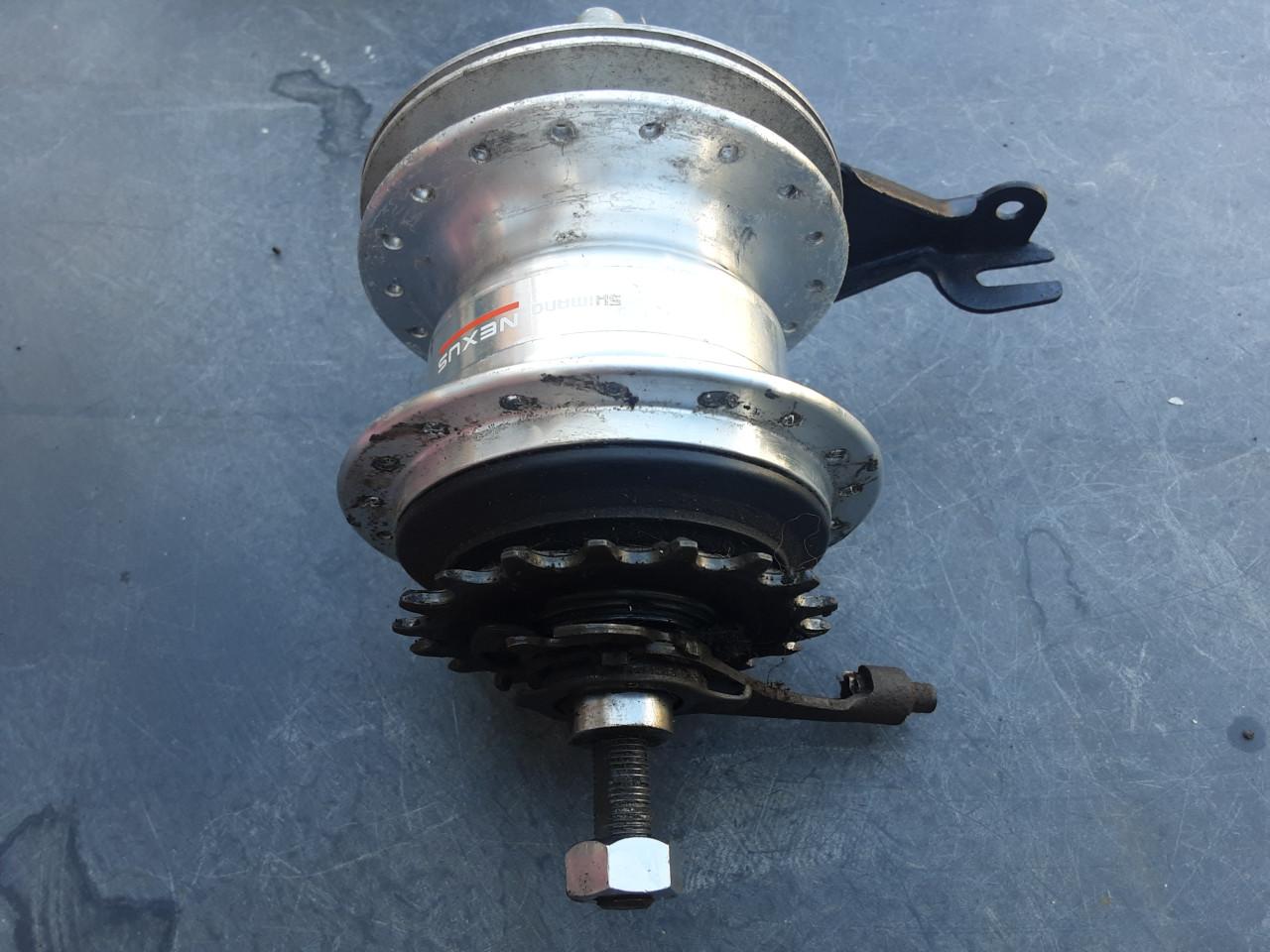 Shimano Nexus 7 speed naaf  ( 36 gaats )