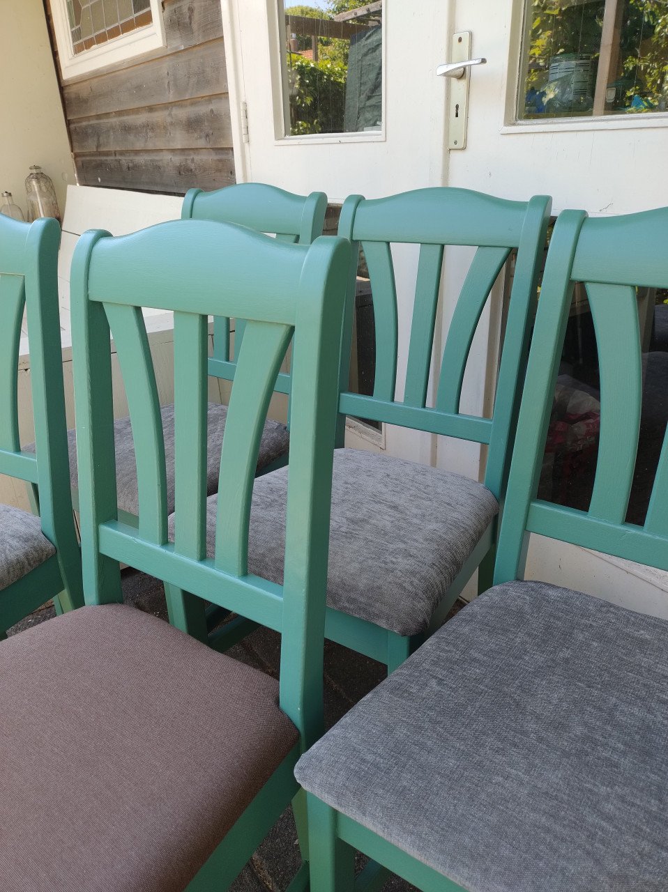 5 eetkamerstoelen, keukenstoelen, serre stoelen