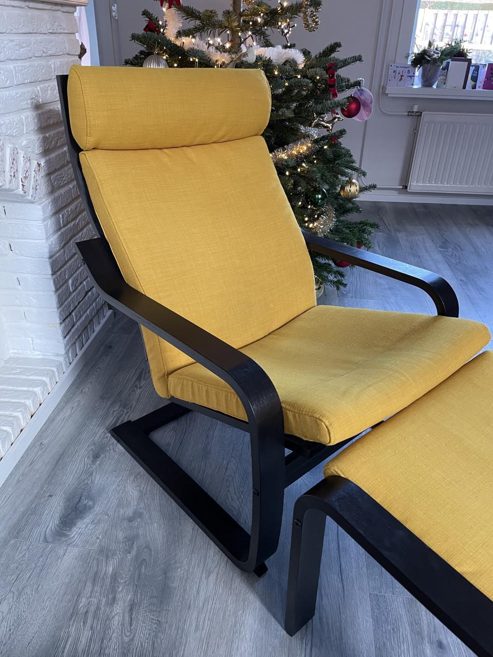 Ikea Poang fauteuil met voetenbank t.e.a.b.!