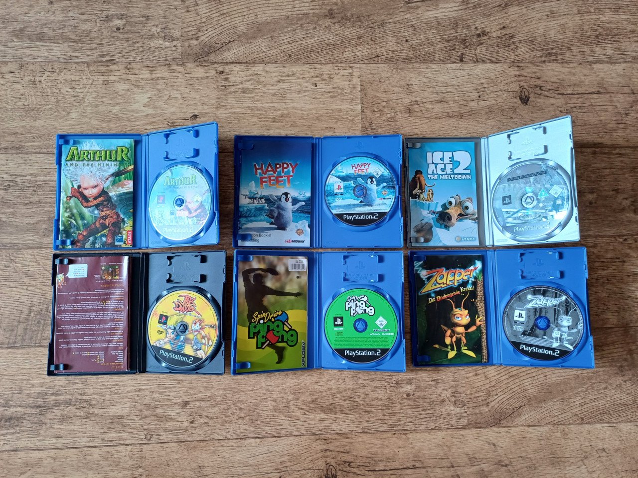 Set kinderspellen voor de Playstation 2