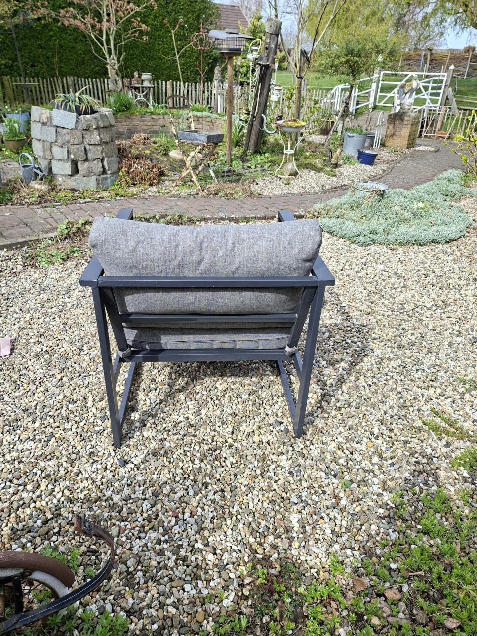 4 stuks aluminium tuinstoelen