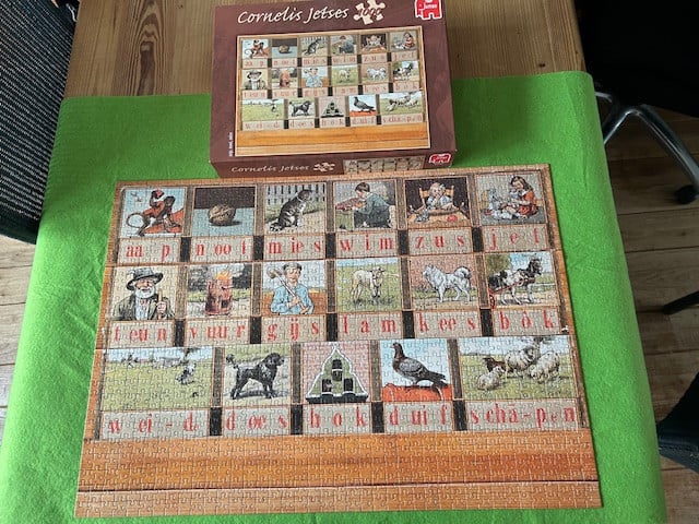 Leesplankje van Cornelis Jetses puzzel