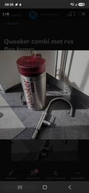 Quooker compleet met rvs flex kraan
