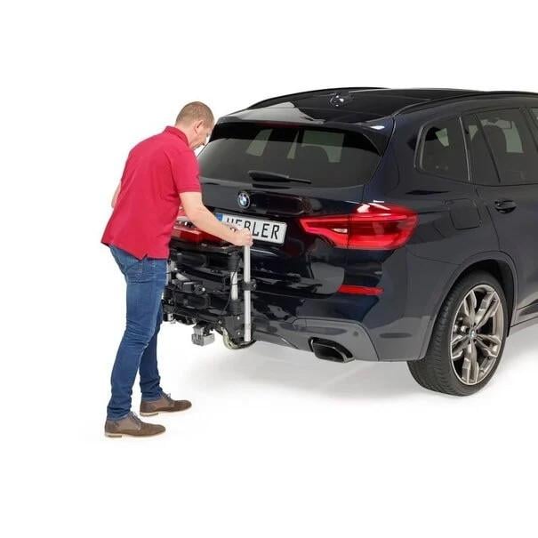 Uebler F24 fietsendrager / trekhaak montage voor 2 elektrische fietsen