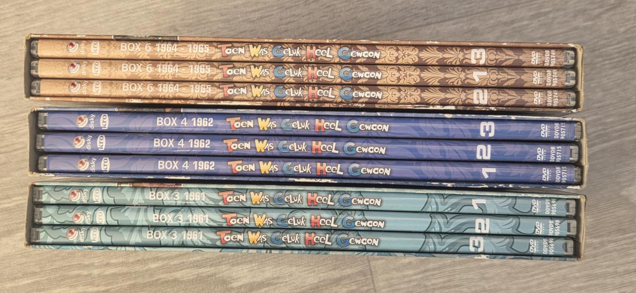Dvd boxen  Toen Was Geluk Heel Gewoon - box 3, 4 en 6