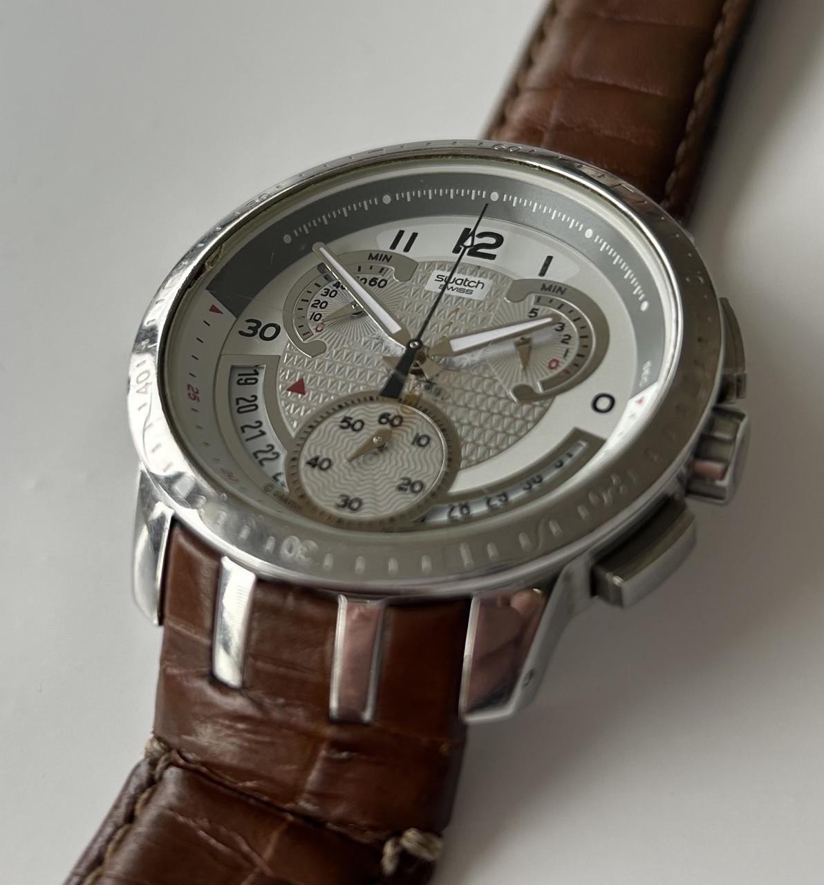 Swatch Retrograde Irony Chrono Cold Hour, type YRS403