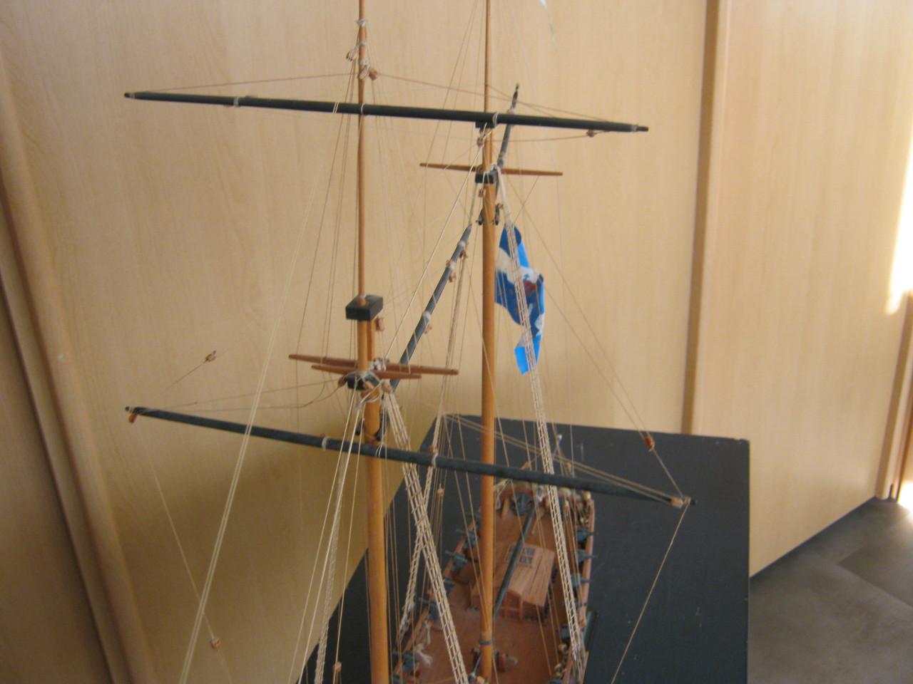 Scheepsmodel Franse brik.