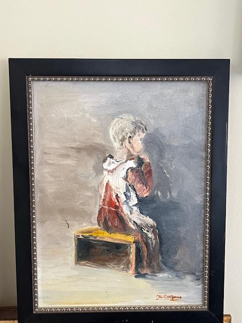 Olieverf schilderij  schilderijen  jac Caljouw  Arnemuiden