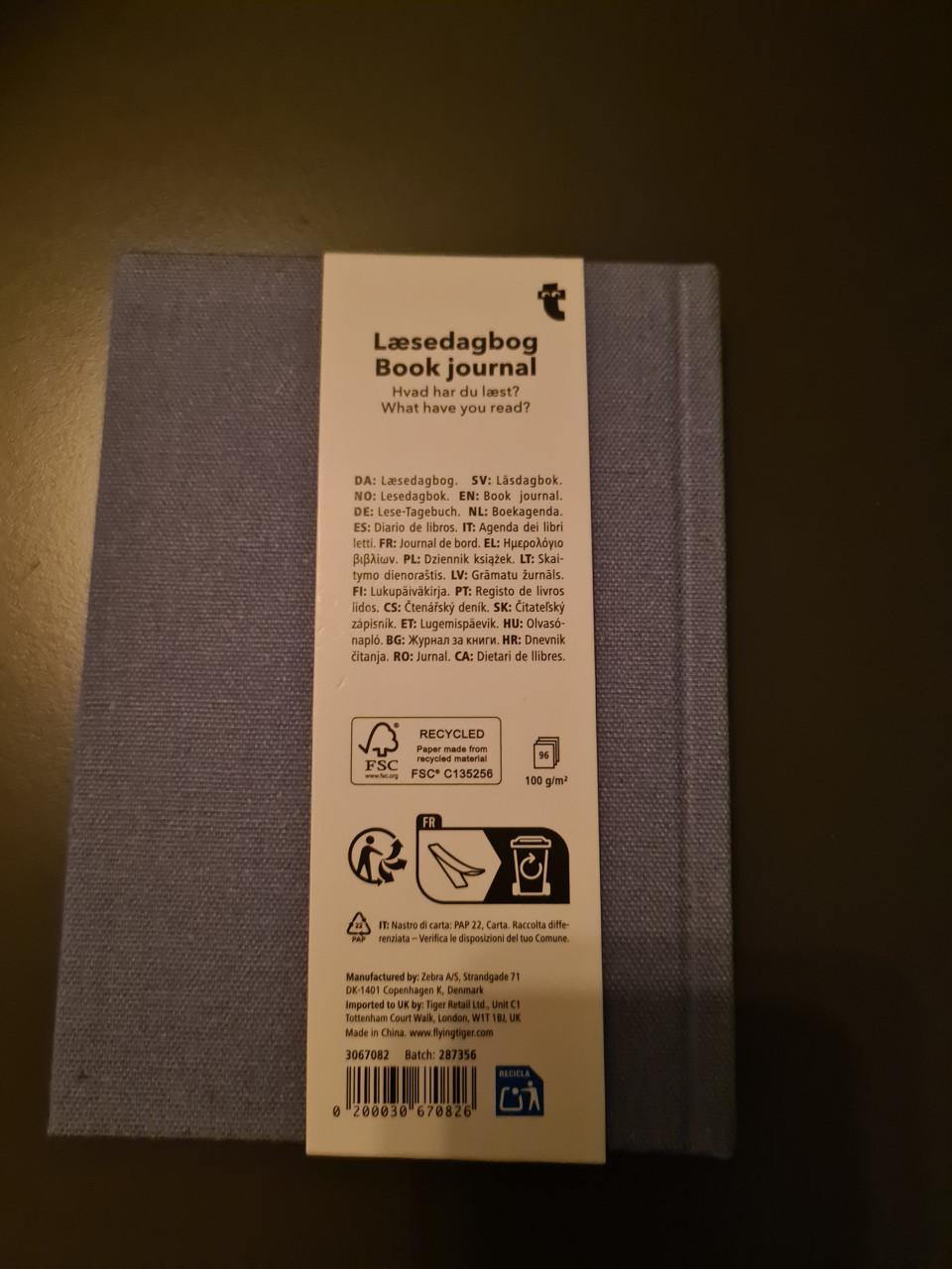 Boeken reading journal NIEUW!