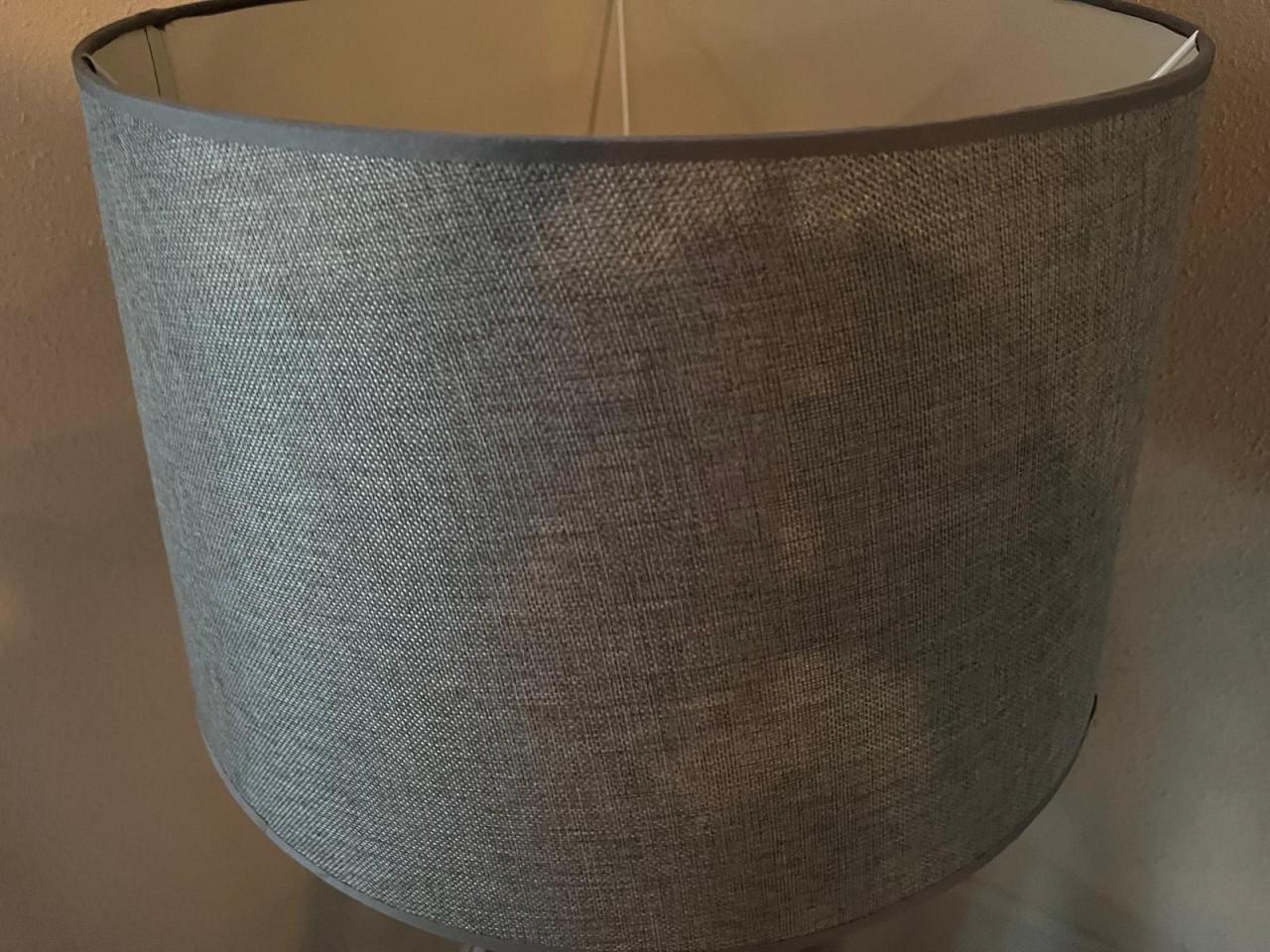 Vloerlamp met grijze kap 130 hoog