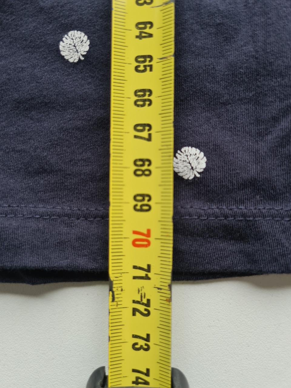 Donkerblauw met wit bedrukt T-shirt van H&M  Maat XL