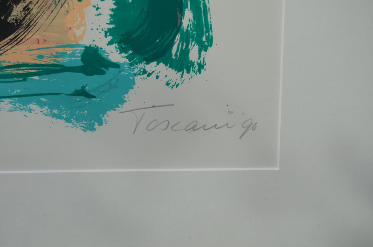 Grote zeefdruk Bep Toscani 1990 genummerd/gesigneerd (2)
