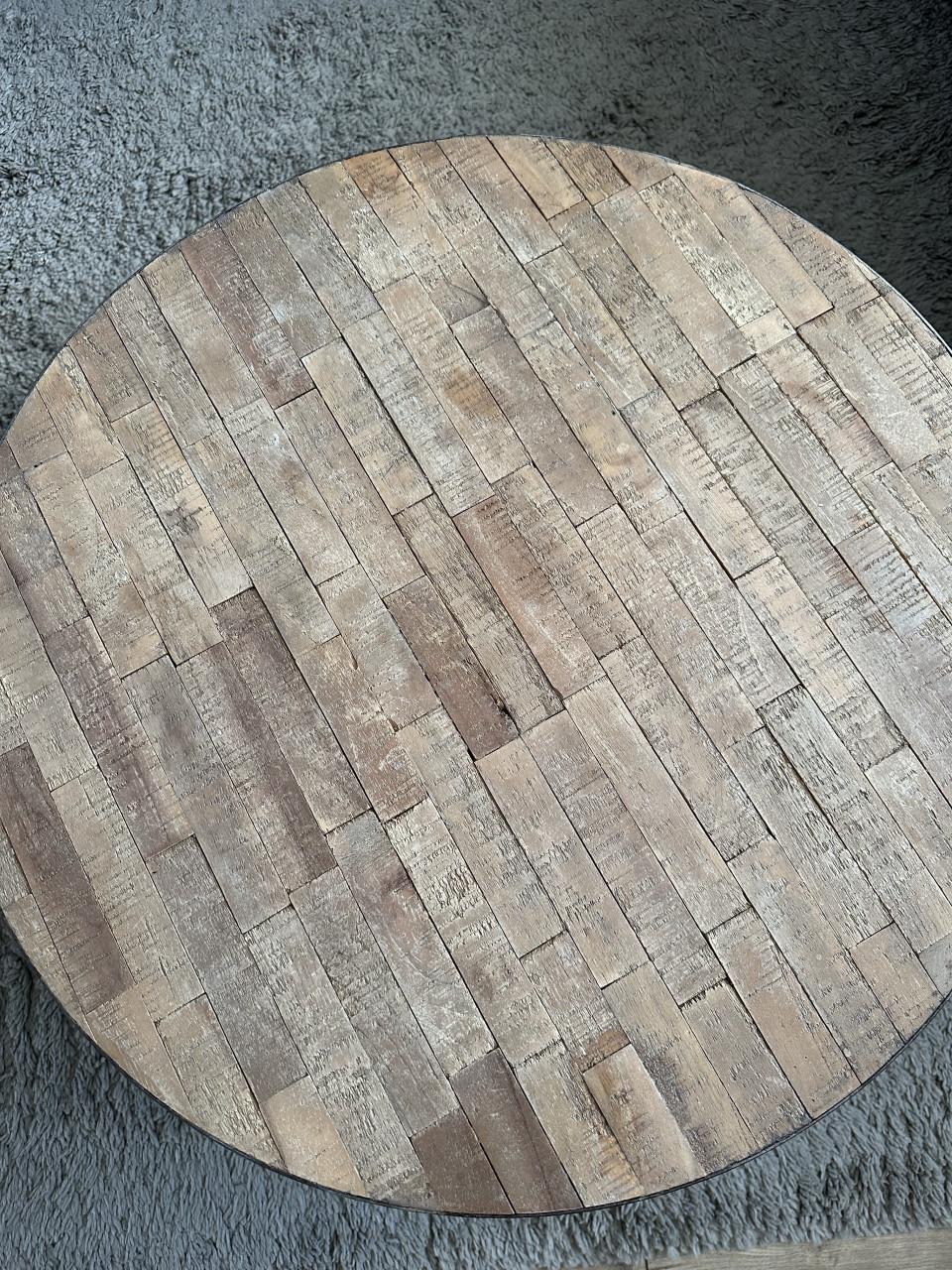 Salontafel set hout/ metaal