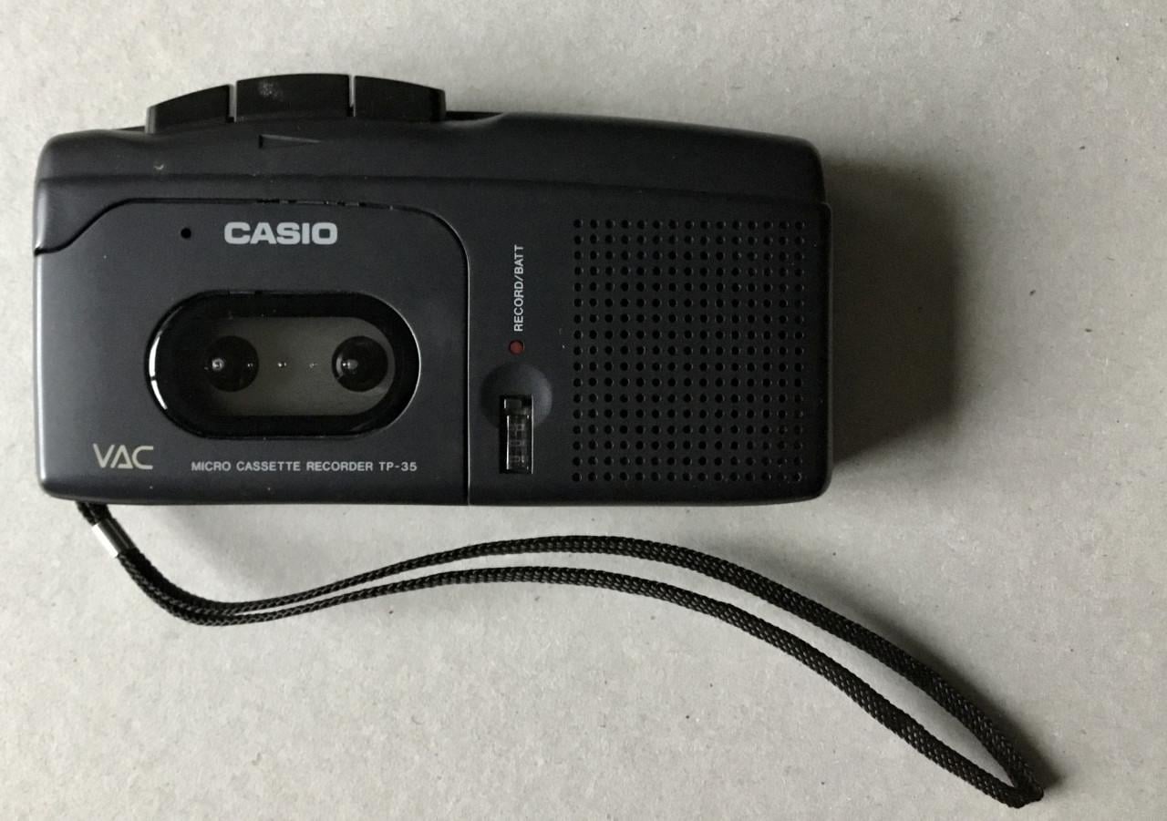 Handige Micro CASIO TP-35 + TDK MC-60 nw bandjes