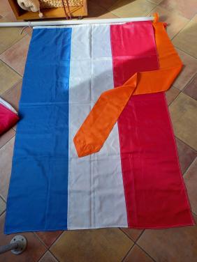 Gevelstok met Nederlandse vlag met wimpel