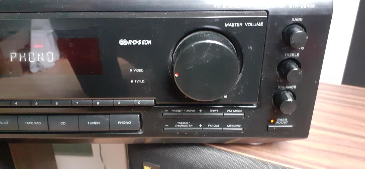 Versterker  sony met vintage speakers 3 way system