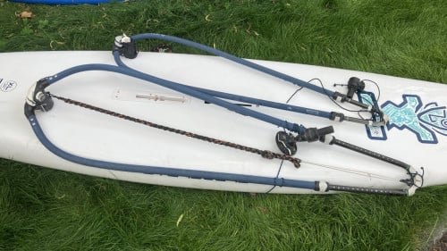 Surfplank voor beginners met alles er op en er aan