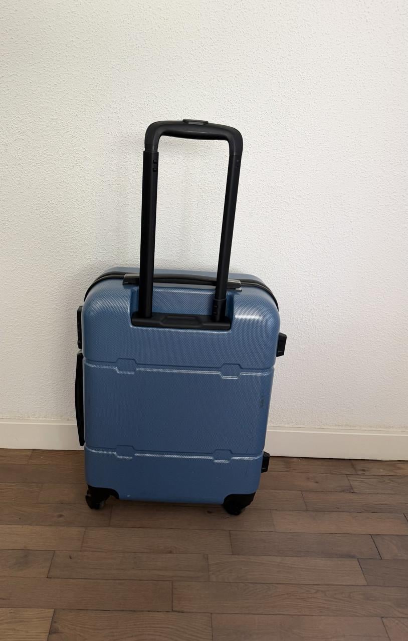 Hardcase handbagage trolley ANWB blauw met slot