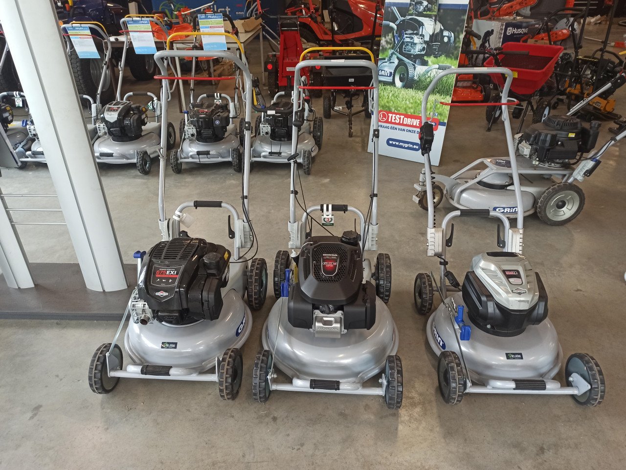 10% Korting! Op ALLE Grin producten, Grasmaaiers en Hakselaars,