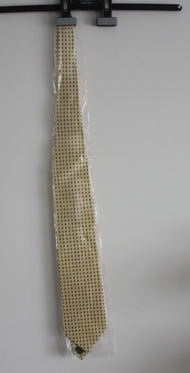 Nieuwe stropdas geel met patroon