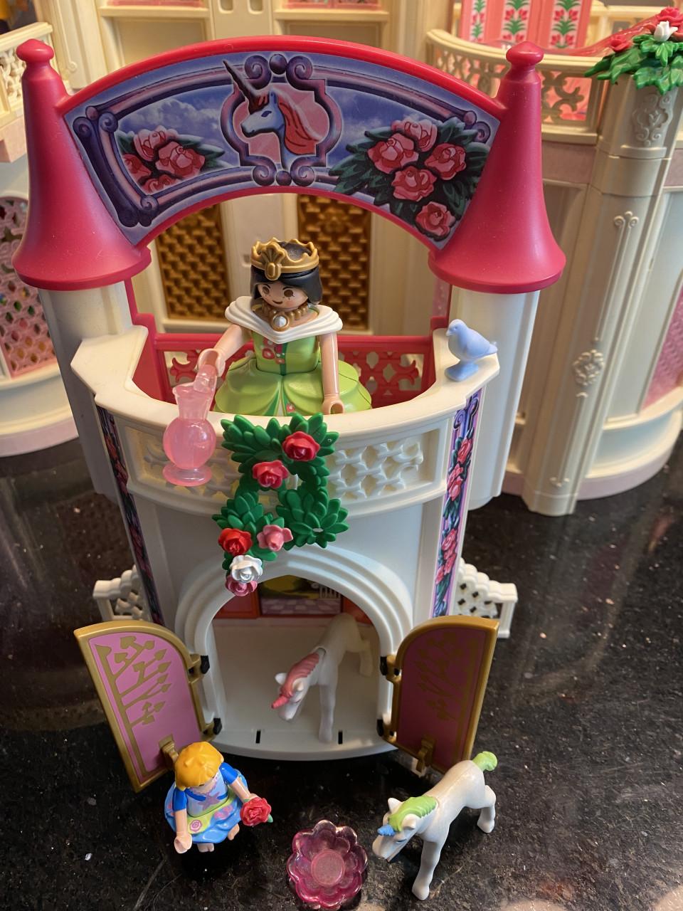 Playmobil elfje met eenhoorn en prinsessentoren
