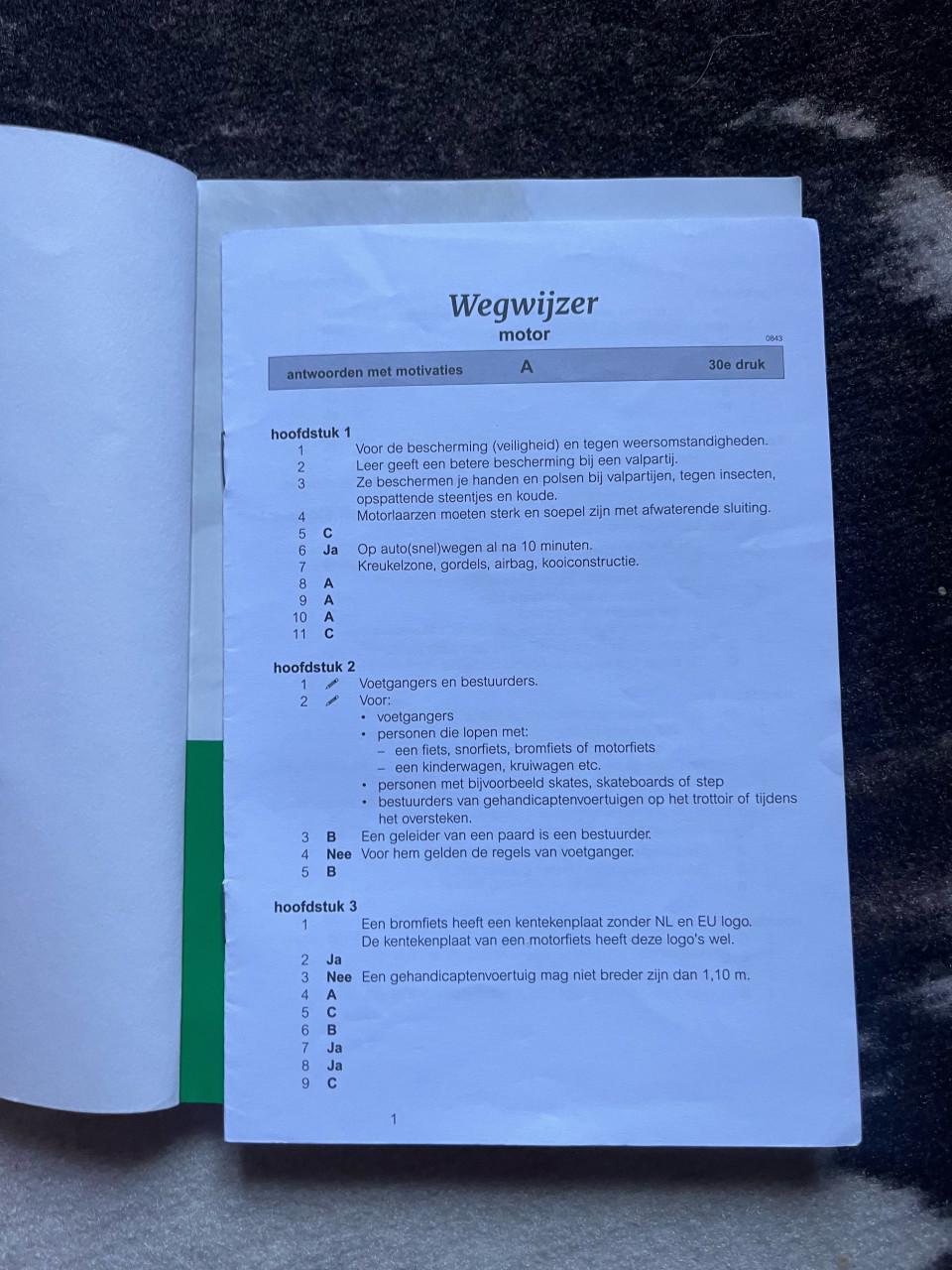 Motor theorie boekje