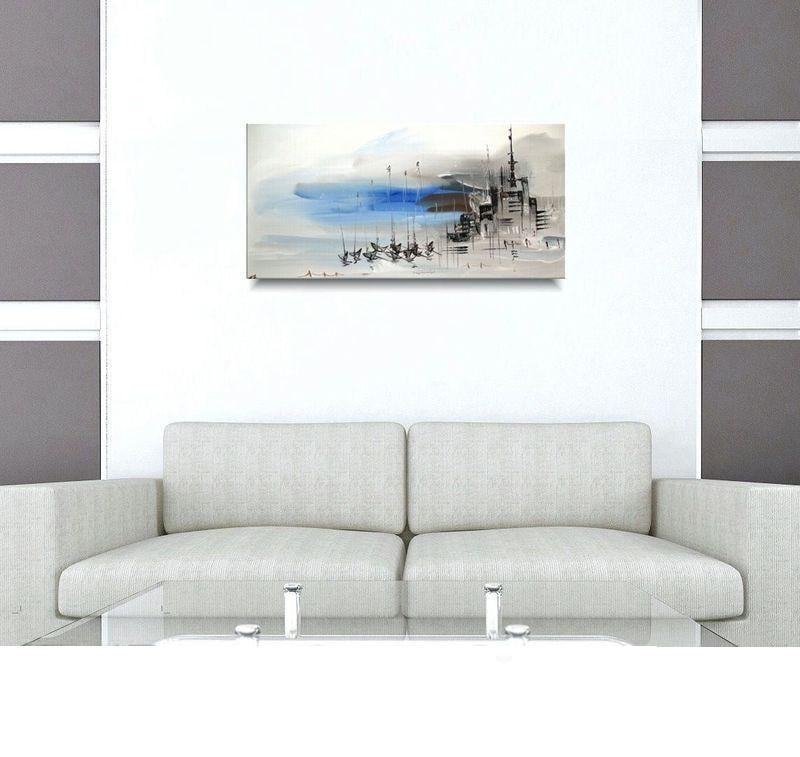 " HomeTown " prachtig Acrylschilderij