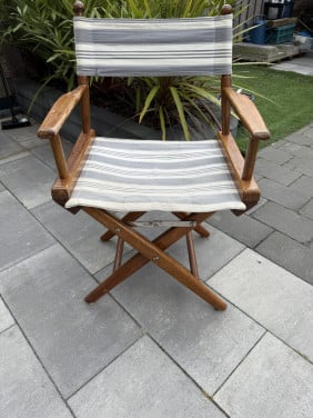 Teak regisseursstoel