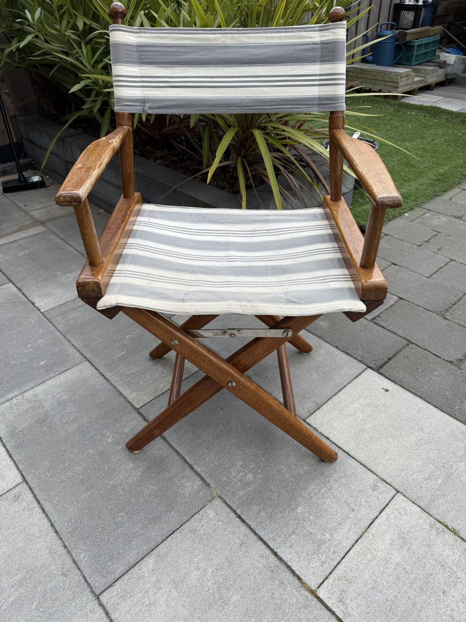 Teak regisseursstoel