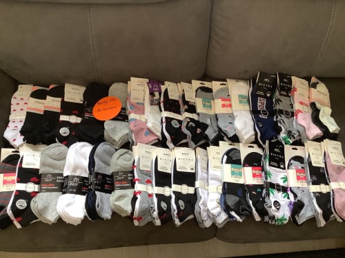 Restpartij sneaker sokken. ( partij 172)