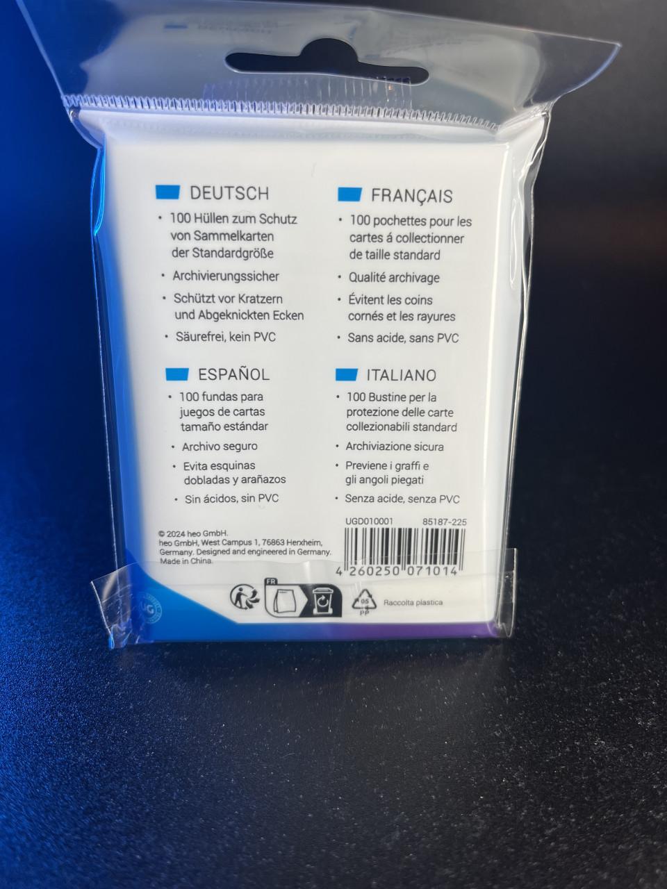 Ultimate Guard Classic Sleeves Standard Size (100)