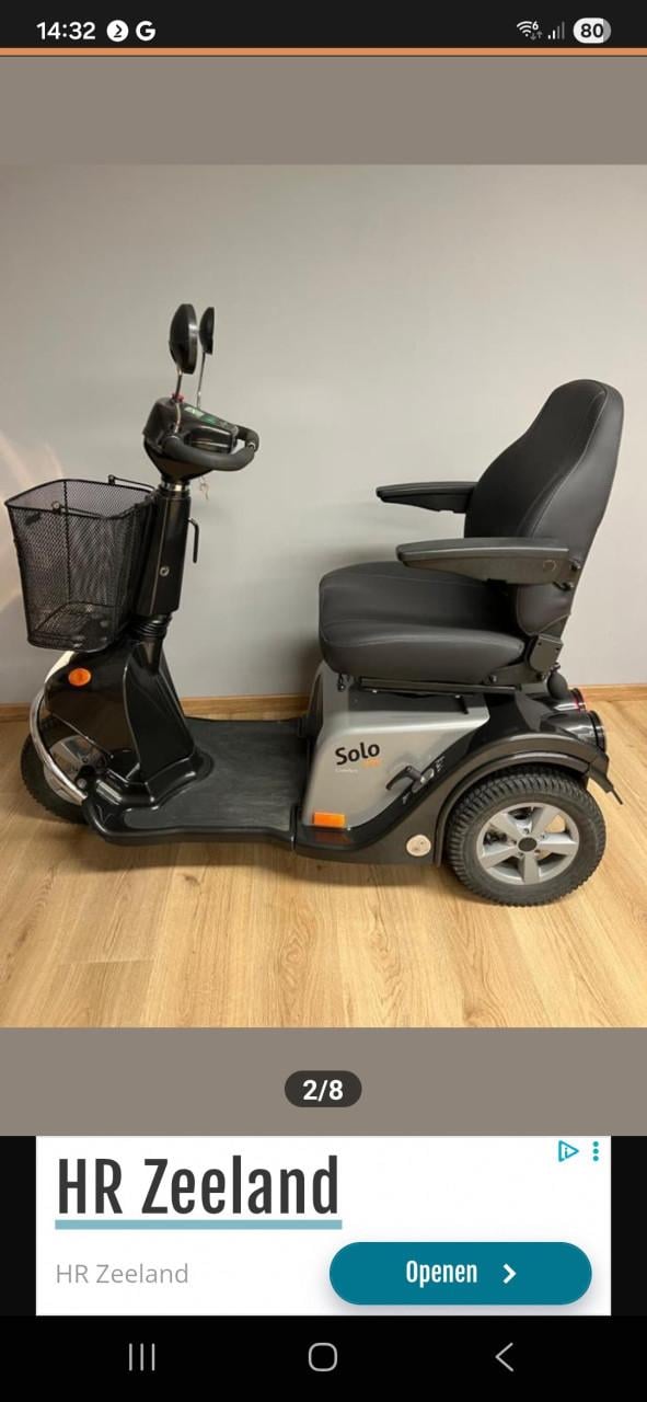 Te koop gevraagd scootmobiel solo 3